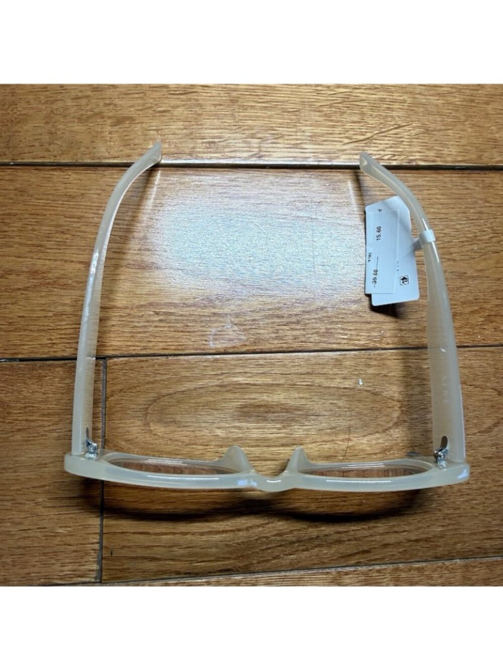 AIRE Clear Milky Sunglasses Rectangle Retro Translucent Frame Trendy Chic - Picture 4 of 8